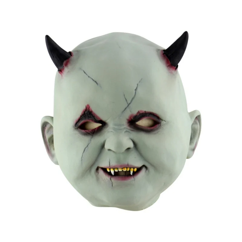 Забавная маска на Хэллоуин Карнавальный Костюм зомби ужасная маска страшная латексная полная маска косплей Бар представления ночные выступления тема Вечерние - Цвет: E