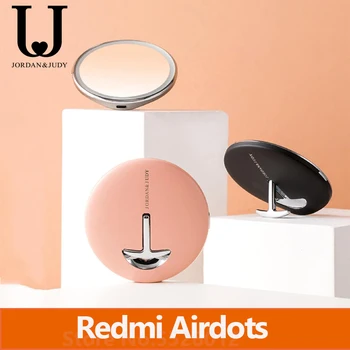 

Jordan&Judy Makeup Mirror with LED Color Blue Light Mini Portable HD Touch Control Sensing Mirror For Beauty Makeup