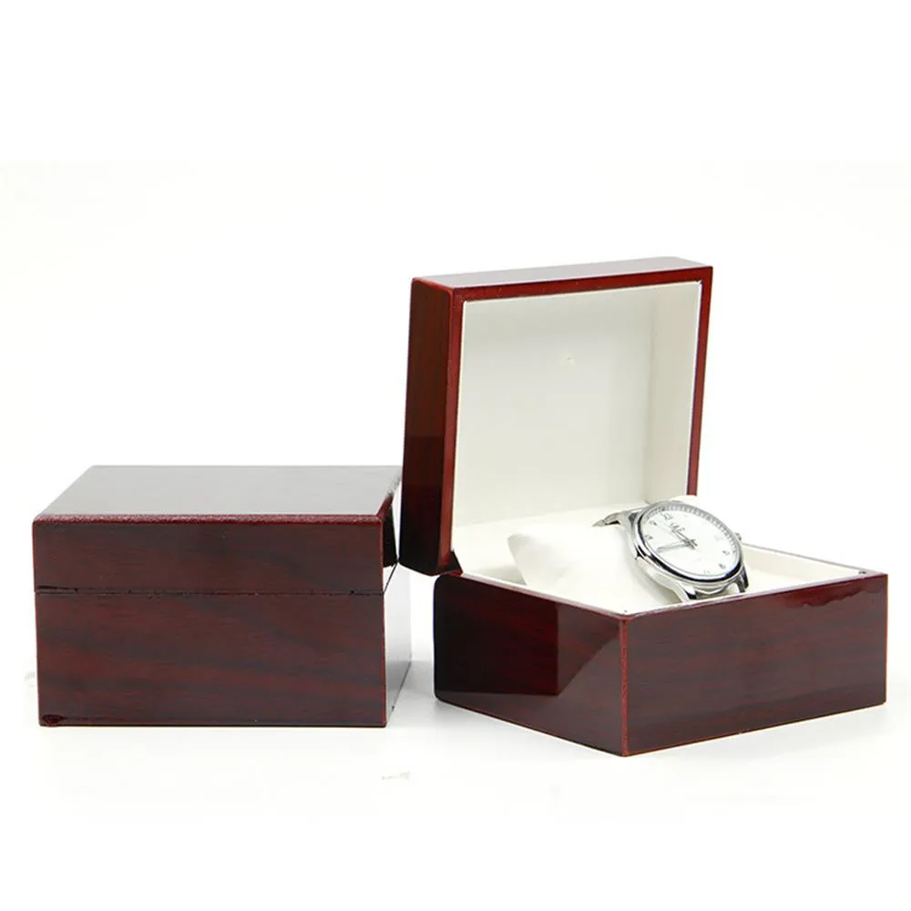 

Delicate wooden Cardboard Box Case Watch Boxes for women men watch watches Bracelet Bangle Jewelry Present Holiday Gift dropship
