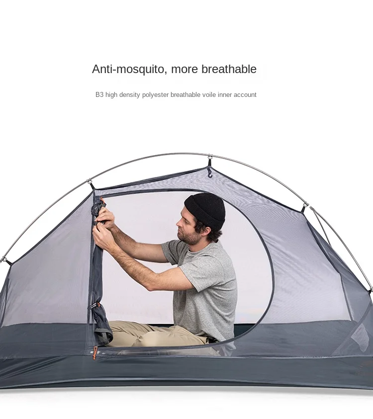 Naturehike テント 1人用 超軽量 3シーズン PU4000 Naturehike-超軽量シングルテント1人用キャンプテント、バック