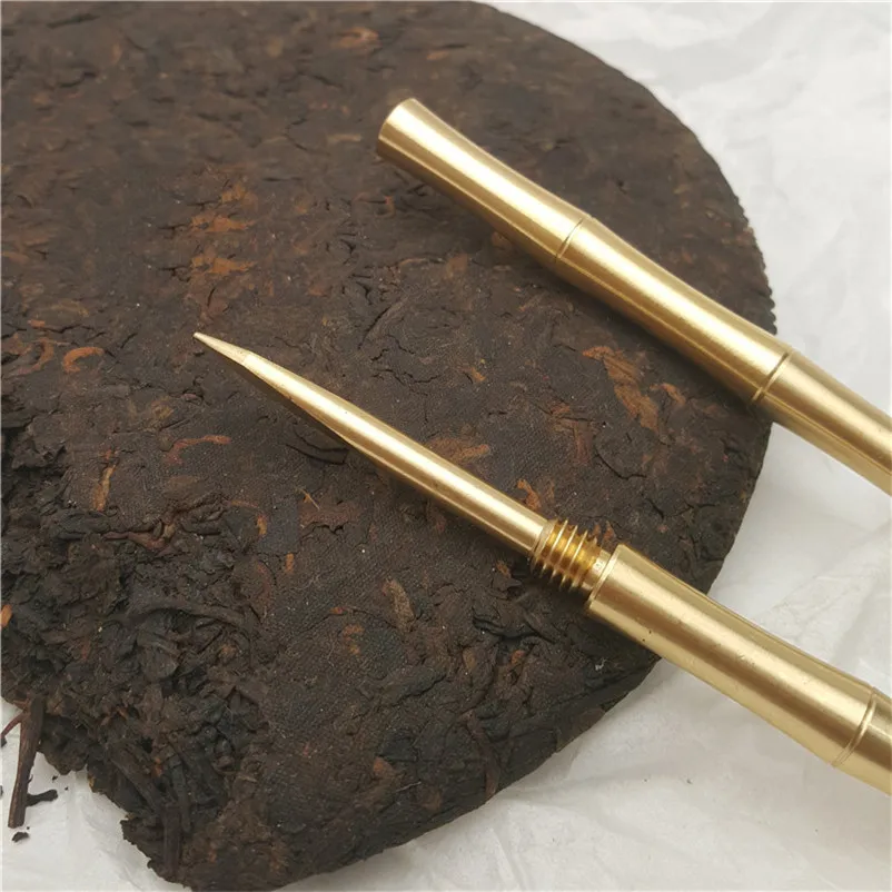 pure copper pu er tea needle pu erh puer tea knife tray box accessories 1pc