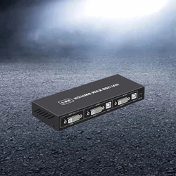 DVI – commutateur KVM 2 en 1 4K, deux ordinateurs, partage USB, clavier et souris, moniteur d'impression, boîte de commutation Hub 