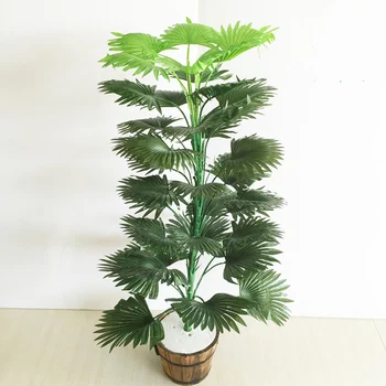 

90cm 39 Heads Tropical Palm Leaves Large Artificial Palm Tree Fake Monstera Plants Big Silk Leafs For Home Garden Wedding Decor