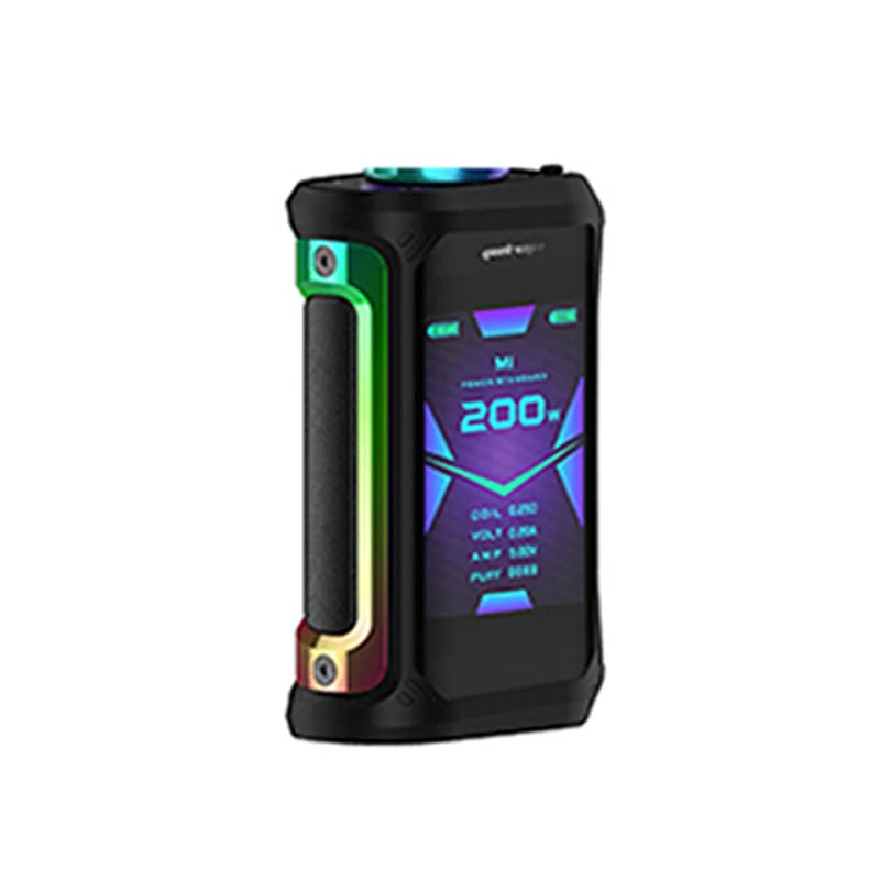 Geekvape Aegis X 200 Вт TC Mod AS 2,0 набор микросхем питание от двух батарей 18650 для атомайзера с резьбой 510 VS Aegis solo - Цвет: Rainbow Black