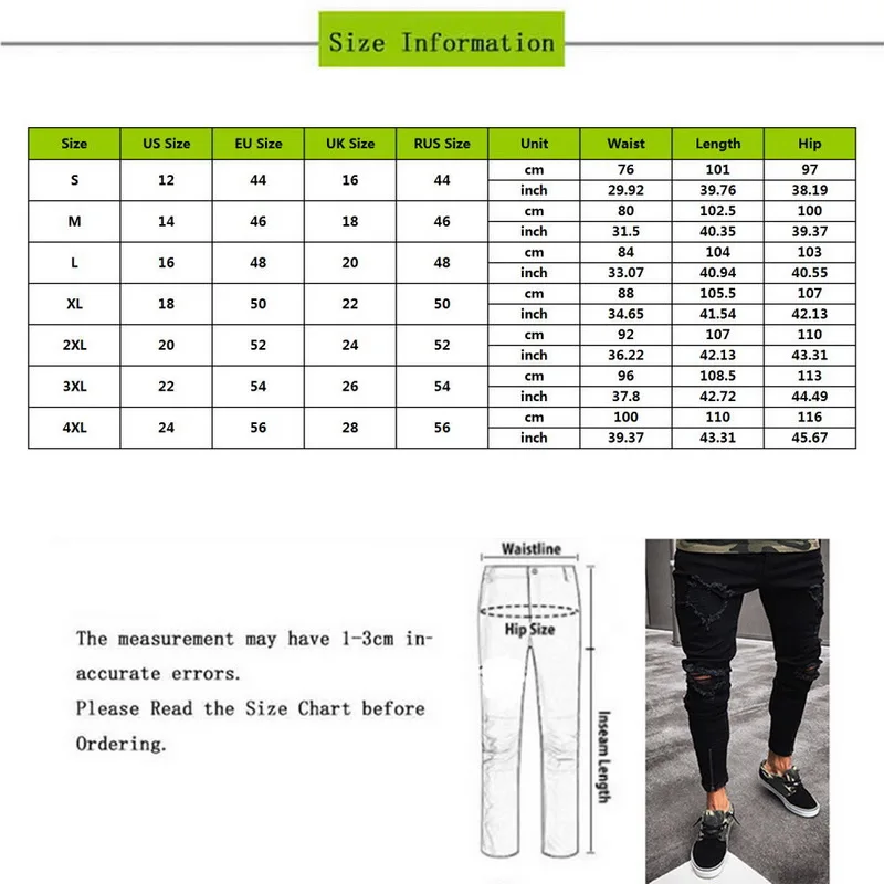 Hot Product Jodimitty Mens Cool Designer Brand Black Jeans Skinny Ripped Destroyed Stretch Slim Fit Hop Hop Pants With Holes For Men