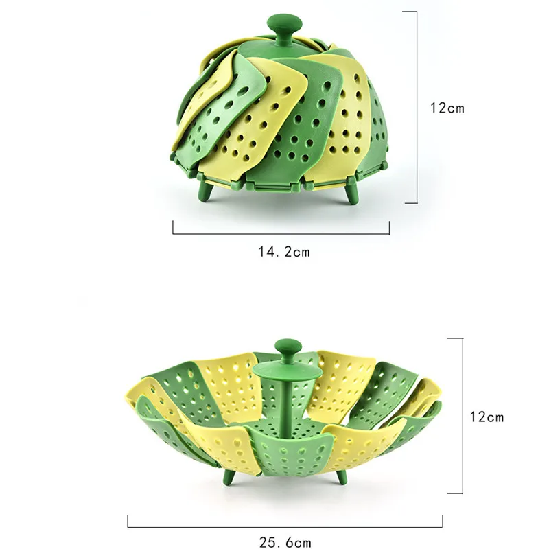 Многофункциональный Пароварка для еды, пароварка лотоса, креативный, ПП, складной, бытовой, для фруктов, пластмассовая, на пару, кухня, небольшой пароварка