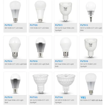 

Milight FUT103/FUT104/FUT013/FUT014/FUT105/FUT012/FUT016/FUT011/FUT017/FUT018/FUT019 YB1 5W 9W 12W GU10 E27 LED Blub Spotlight