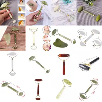 

1PCS Natural Facial Face Lift Roller Beauty Massage Tool Jade Roller Face Thin Slimming Anti Wrinkle Health Care Tools