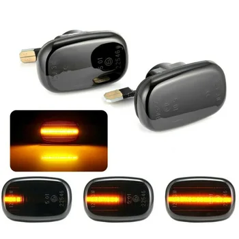 

2X Dynamic LED Side Marker Light For Toyota Hilux SR5 Vigo MK6 Carina E T Pickup 12V Amber Dynamic Sequential LED