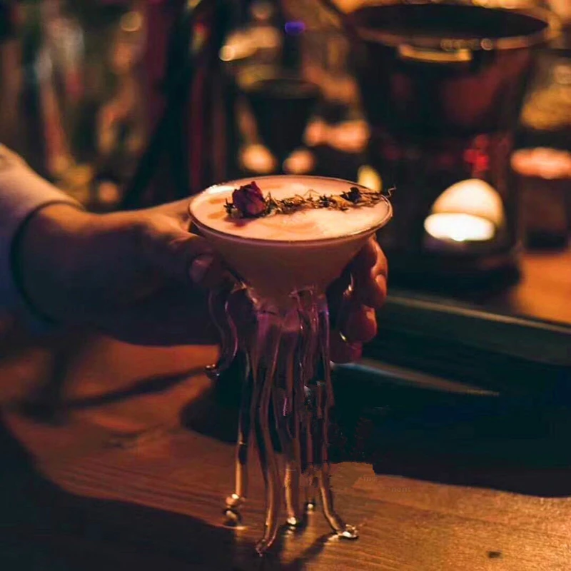 Креативные Медузы Мартини стекло в морском стиле Осьминог бар Mixologist TIKI чаша для коктейля специальные напитки винный бокал для шампанского купе