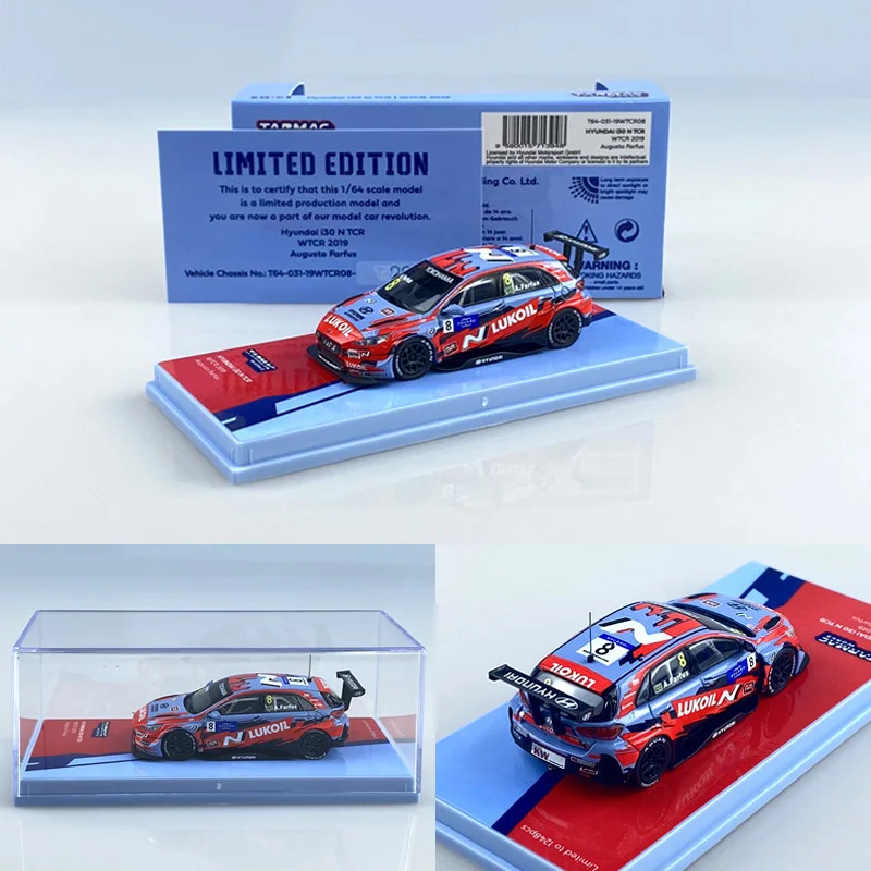 Tarmac работает 1:64 современный i30 N TCR WTCR 2019 8 коллекционный автомобиль|Наземный