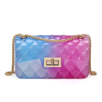 

Women's handbag Waterproof Transparent Handbag PVC Clear Top-Handle Bag Quilted Chain Strap Shoulder Purse