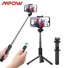 Mpow PA108 3 в 1 селфи палка Bluetooth пульт дистанционного управления+ монопод+ штатив вращающийся на 360 градусов держатель телефона для iPhone X 8 7 samsung