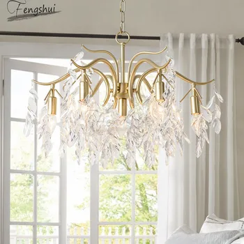 

Nordic Creative Crystal LED Chandelier Lighting Modern Light Luxury Chandelier Device LOFT Bedroom Dining Room Living Room Lamp