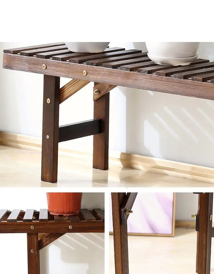 Macetas Estanteria Jardin Estante Repisa Para Plantas Escalera Decorativa Madera напольная стойка для балкона Цветочная Полка Подставка для растений