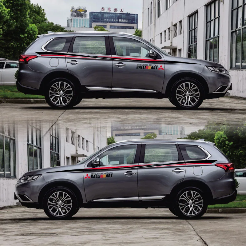 World Datong автомобильные наклейки для Mitsubishi Outlander EX Pajero Outlander Zinger Eclipse с обеих сторон Наклейка на тело спортивные авто наклейки