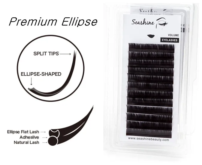 Seashine Hand Made Individual Lashes Flat High Quanlity Russia Mink lashes Prefect Ellipse | Красота и здоровье