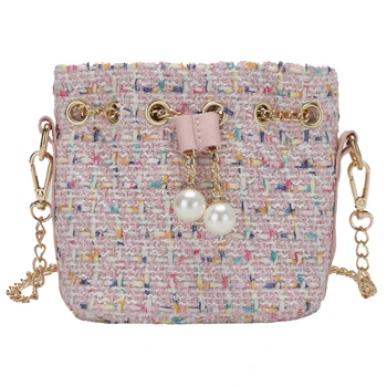 

Kids Girls Lovely Pearl Plush Shoulder Bag Crossbody Messenger Purse Handbag