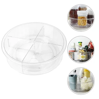

Kitchen Rotating Storage Tray Multi-functional Plastic Desktop Organizer
