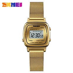 Montre de sport de luxe pour femmes - Montre numérique élégante et étanche 3Bar avec petit cadran