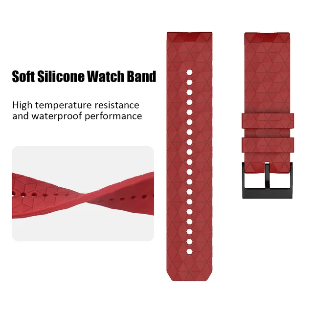 Width Silicone Watch Bands Sport Silicone Repalcement Wristband 3