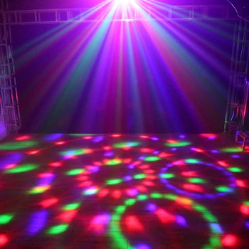 

Vehicle Mini Sound Control Led Disco Ball RGB Magic Multi Colored Rotating DJ Party Light