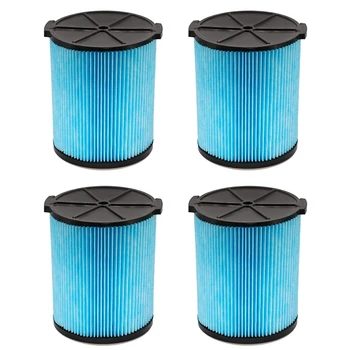 

4 Pcs VF5000 3-Layer High-Efficiency Fine Dust Replacement Filter for Ridgid Wet Dry Vac Compatible with VF5000 WD1450 WD0970 WD