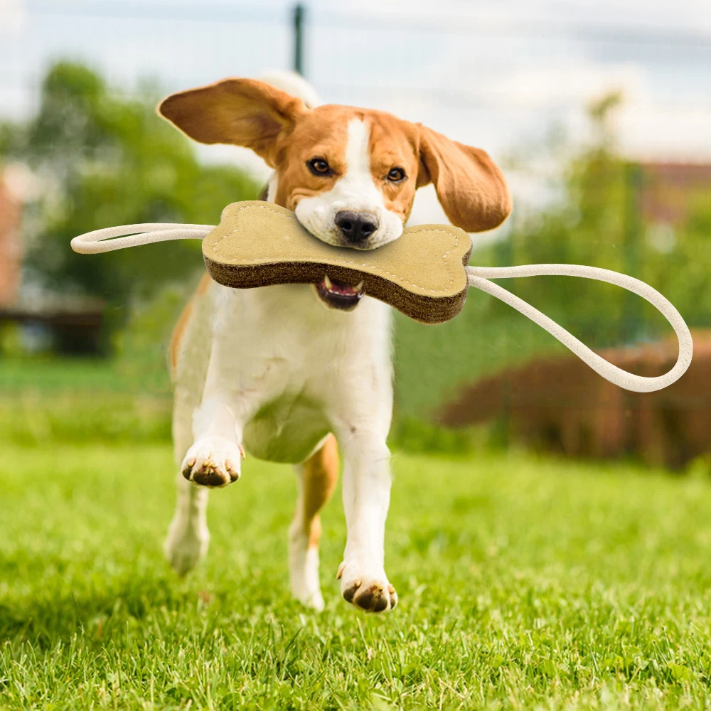 Durable Dog Bite Tug Toy Cute Dogs Chew Toys Beef Suede Pet Training Products Small Large Biting Playing Teeth Cleaning | Дом и сад