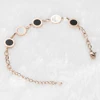 White Shell Black Charm Bracelet Bracelets Products under $30 8d255f28538fbae46aeae7: rose 