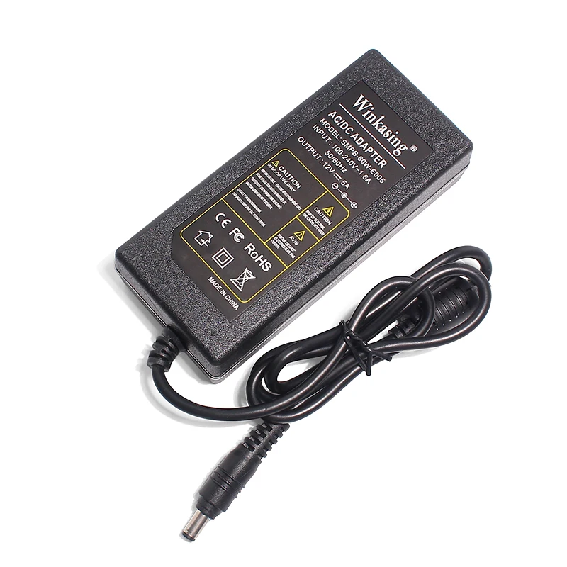 

DC 12V 5A Power Adapter camera, AC 100-240V security power adapter,power supply adapter for cctv Led