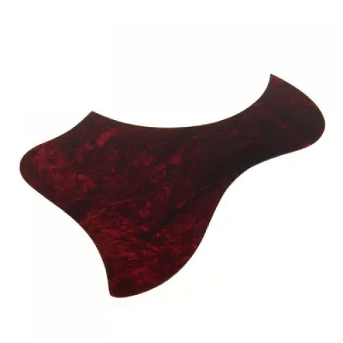 Self-Adhesive Pickguard Scratchplate Guard Plate For Acoustic Guitar Red PVC New