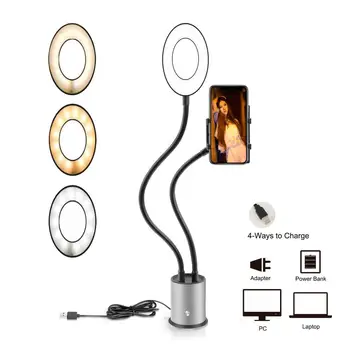 

LED Camera Phone Fill Light Ring Lamp for Selfie Live Video Studio Photography