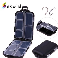 10 Compartments Fishing Tackle Box Lure Hook Rig Bait Plastic Storage Case Small size with 10 grids, very portable /convenient