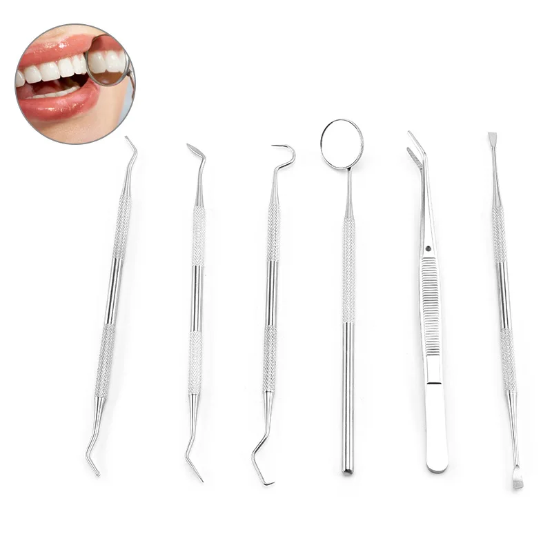 

Teeth Whitening Set Dental Teeth Cleaner Flossing Device Stomatoscope Probe Dentist Tool 5 Pieces