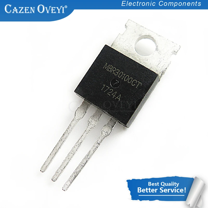 

10 шт./лот MBR30100 TO220 MBR30100CT TO-220 MBRF30100CT MBRF30100 B30100G новая и оригинальная фотография