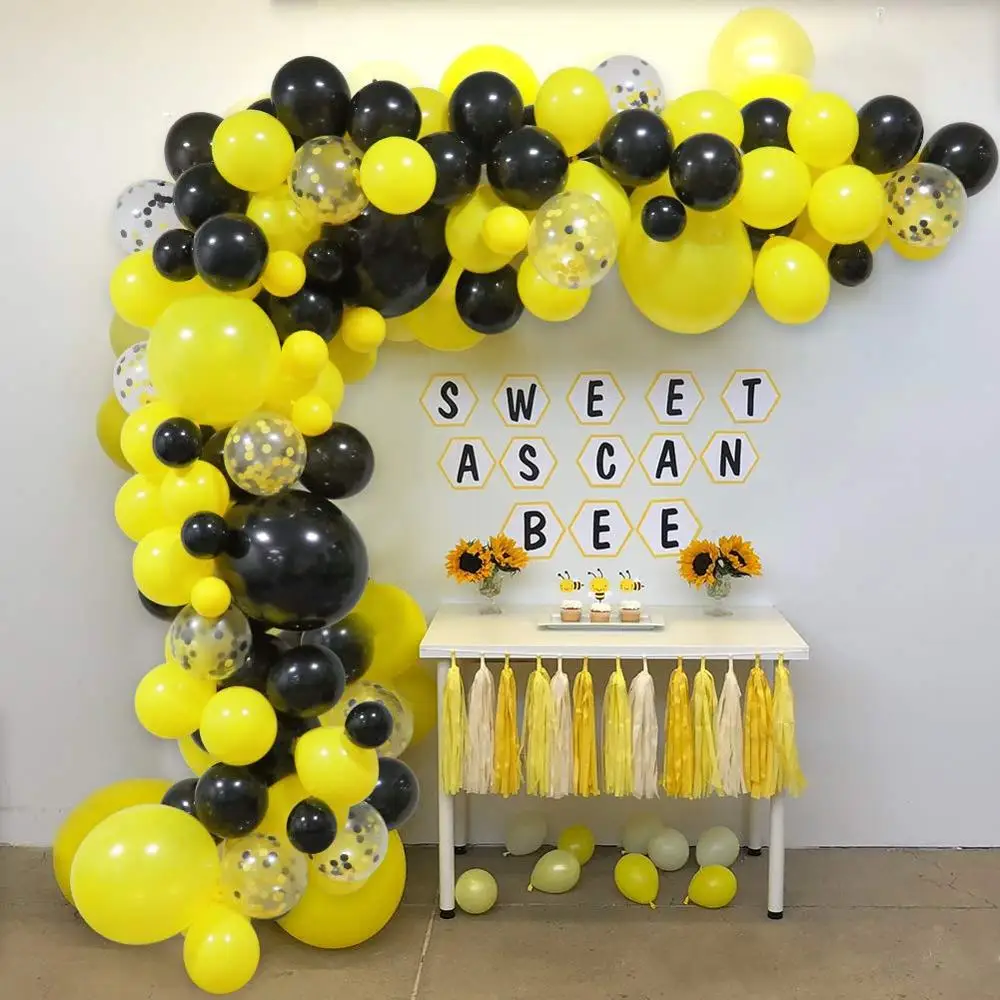 Black And Yellow Balloon Arch | ubicaciondepersonas.cdmx.gob.mx