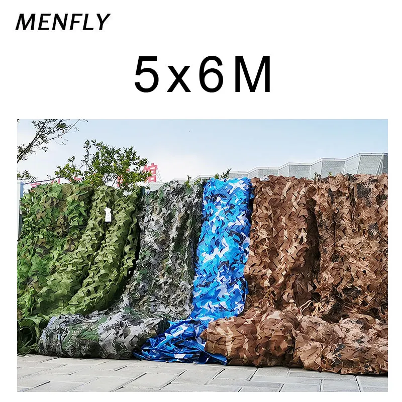 

MENFLY 5x6M Anti-camera Camouflage Net outdoor Jungle Greening Netting Tent Shading Net Satellite Anti-counterfeiting Network