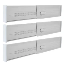 Séparateur de tiroir rétractable, panneau de séparation réglable, blanc, à ressort, extensible, de haute qualité, organisateur de cuisine domestique