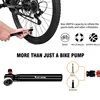 WEST BIKING Bike Fork Pump High Pressure Pump With Gauge MTB Road Bicycle Air Inflator Aluminum Alloy Cycling Hand Pump 300PSI ► Photo 3/6