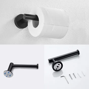 Wall Mounted Bathroom Toilet Paper Holder Stainless Steel Self adhesive Holder For Toilet Paper Holders 1