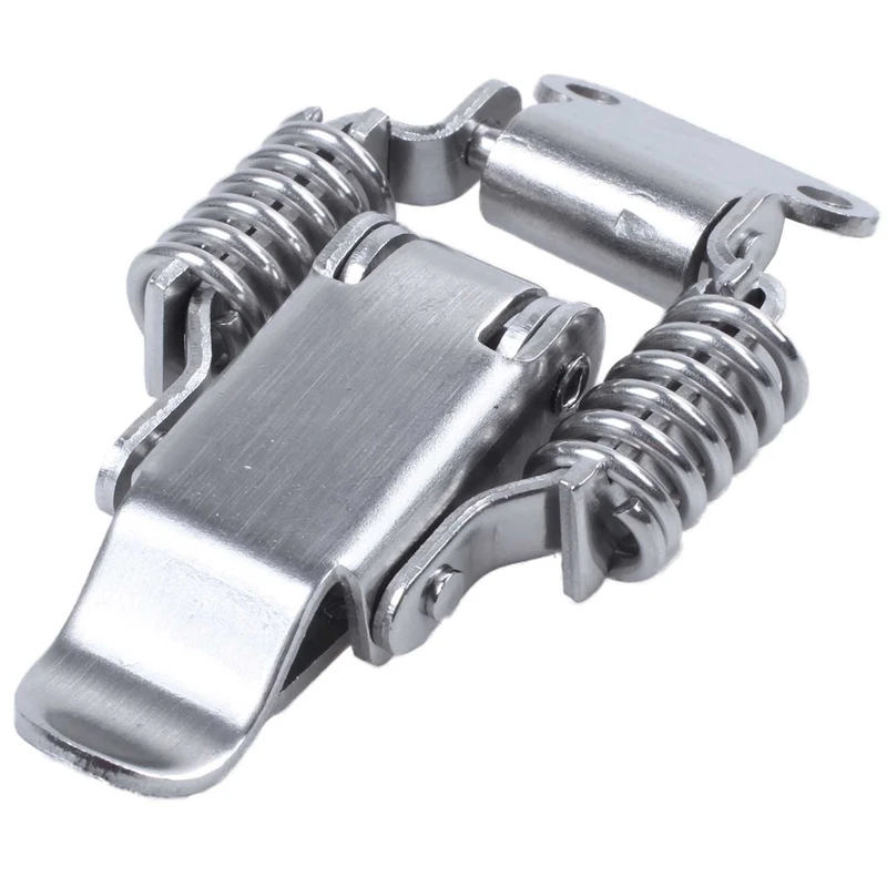 

Promotion! 2x Toolbox Draw Compression Spring Toggle Latch Catch Clamp Silver