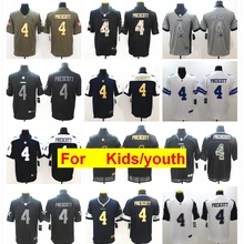 Youth Dallas#4 дак Прескотт игра Цвет пик футбольные майки