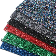 20*34cm Plain Color Glitter Synthetic Leather Fabric Sheets,DIY Handmade Materials For Making Projects,1Yc6689