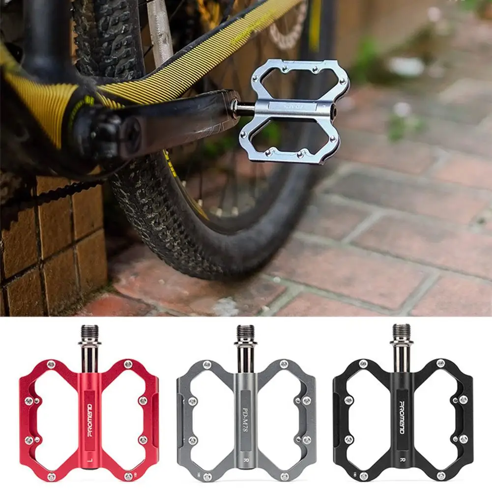 Алюминиевые велосипедные педали для MTB, нескользящая велосипедная педаль с ЧПУ, герметичный подшипник, плоская платформа, противоскользящая велосипедная педаль, велосипедная часть
