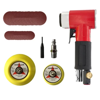

25Pcs Mini Air Angle Sander 90 Degree Pneumatic Polishing Grinding Machine for Angle Polisher Power Auto Tool