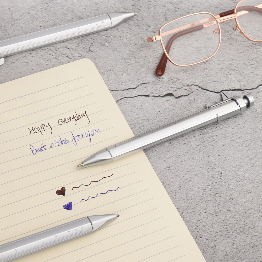 Горячая Распродажа, многофункциональная ручка с гелевыми чернилами 0,5 мм, шариковая ручка, канцелярские принадлежности, школьные офисные принадлежности, измерительный инструмент для письма