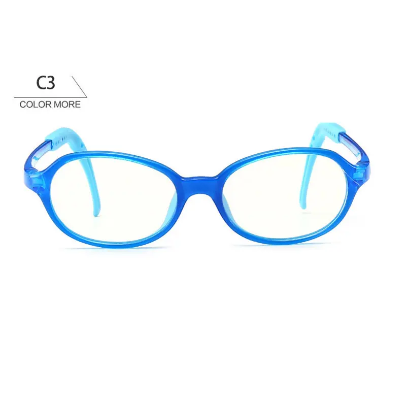 Очки для подростков, детский синий светильник, Молодежная оптическая силиконовая оправа, антибликовые очки Gamiing для мальчиков и девочек 5-15, корректирующие очки UV400 - Цвет оправы: Прозрачный