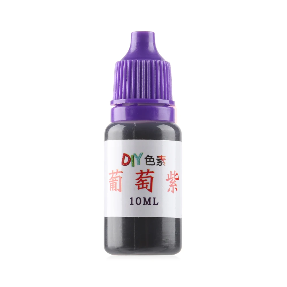 purple 10 мл, 8 цветов, краска для мыла, полимерный пигмент, кристалл, эпоксидный краситель, сделай сам, изготовление украшений, искусство, ремесла для дома, вечерние, для декора, горячая распродажа - Цвет: purple