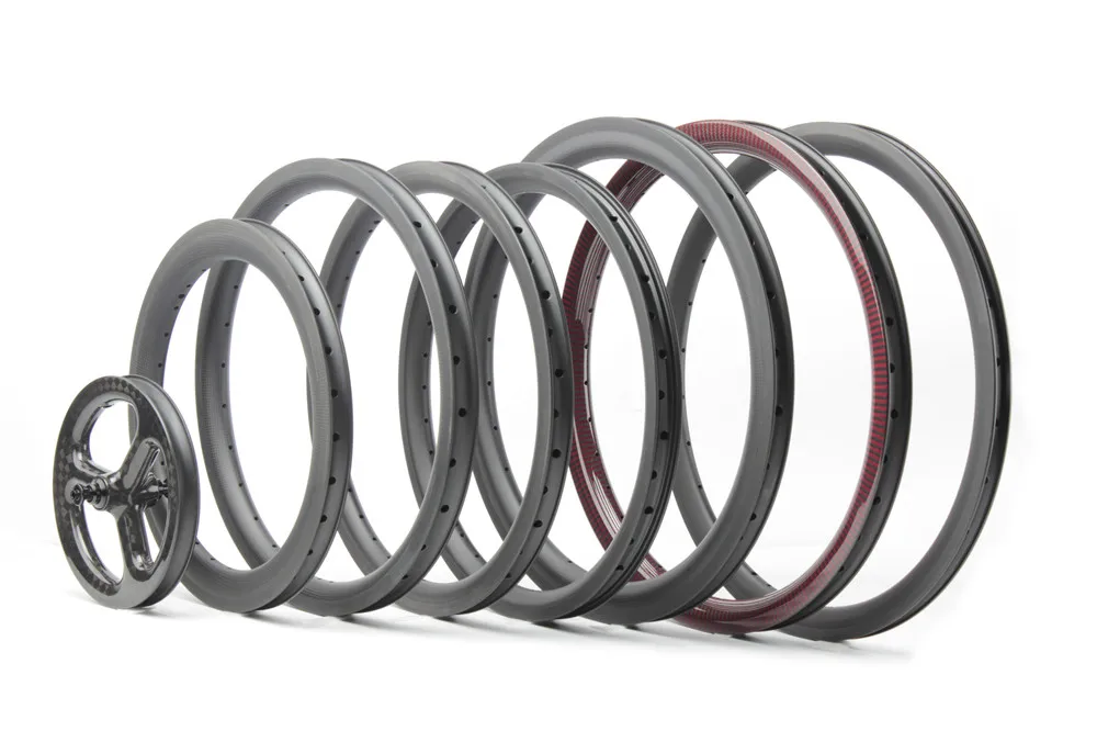 Farsports 12&quot BSD 203 Clincher / Tubeless Carbon Rims for 12 Inch Small Bike Wheel | Спорт и развлечения