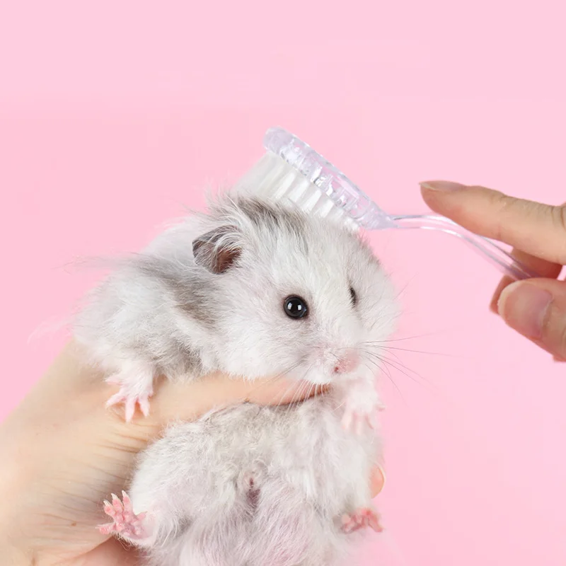 Soft Brush Hamster Grooming Supplies Hamster Comb Accessories Golden Chinchilla Small Pet Brush